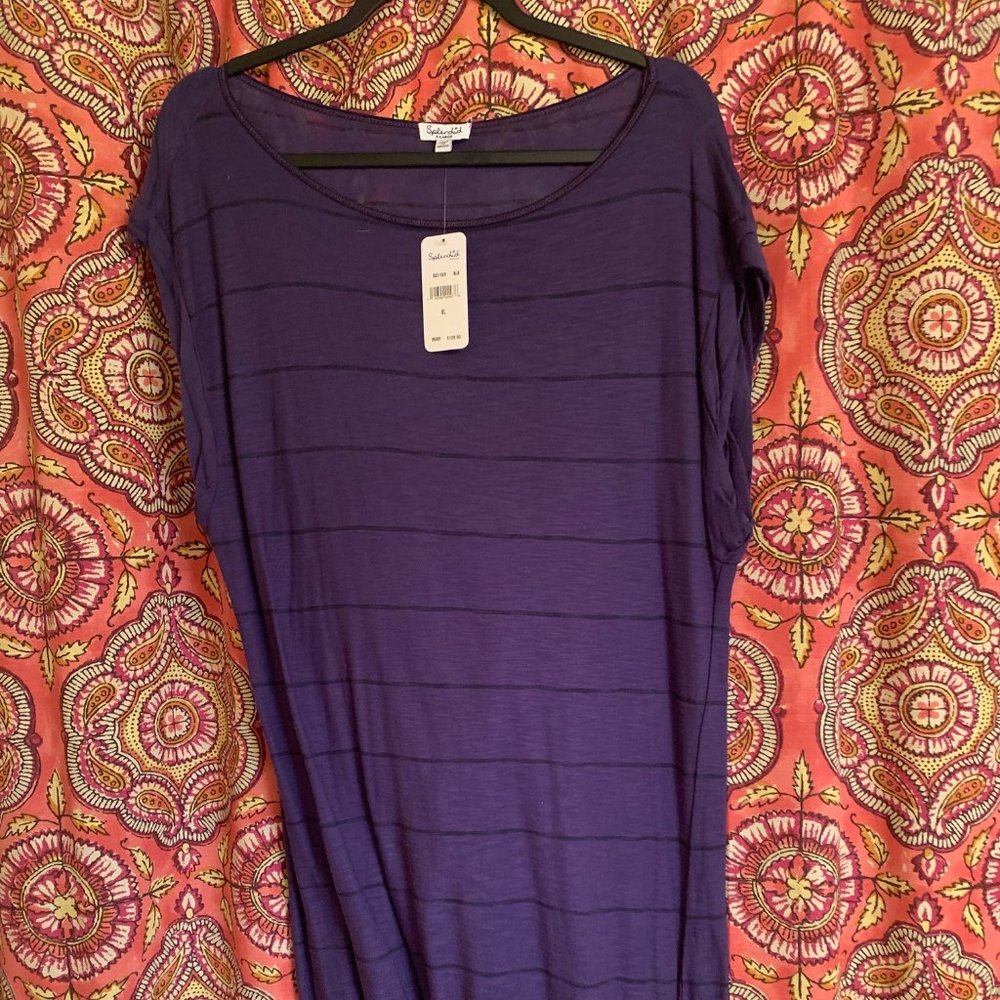 NWT Splendid Summer Jersey Dress Blue Fully